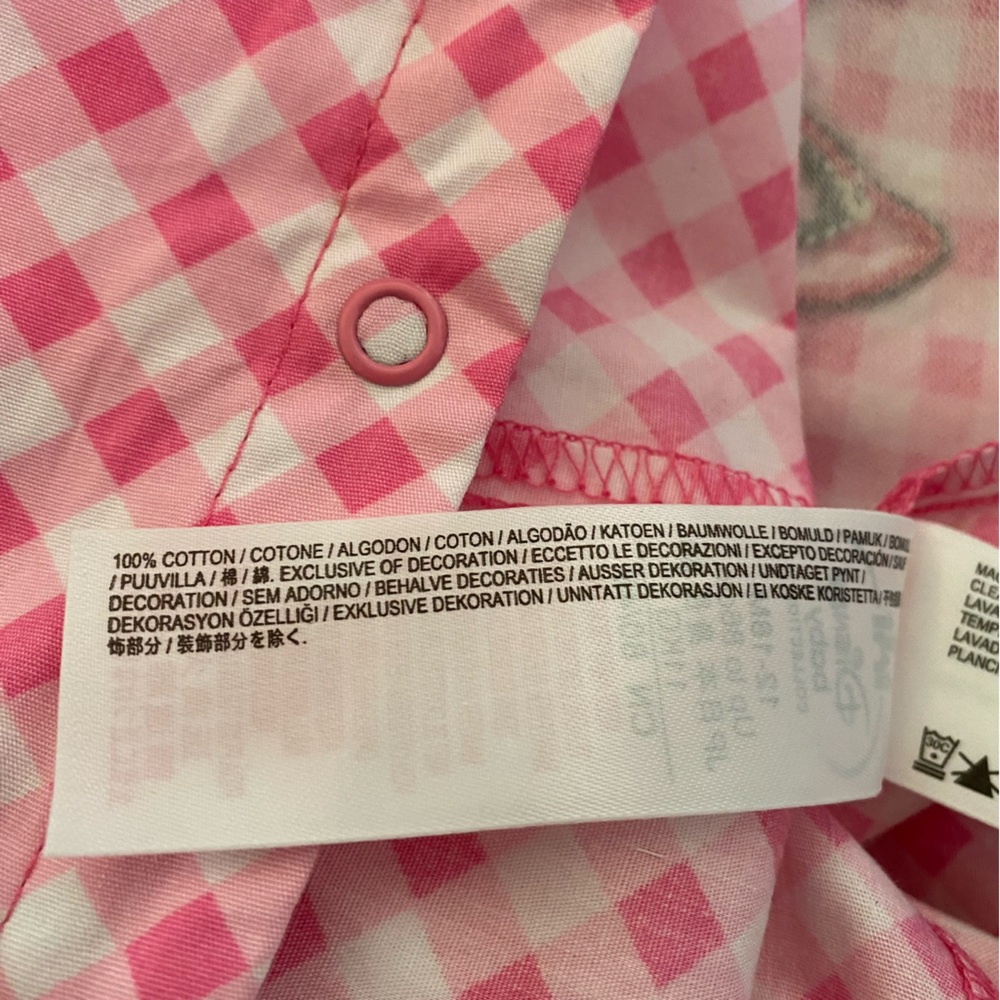Disney Store Minnie Mouse Pink Gingham Jumpsuit - Picture 7 of 8
